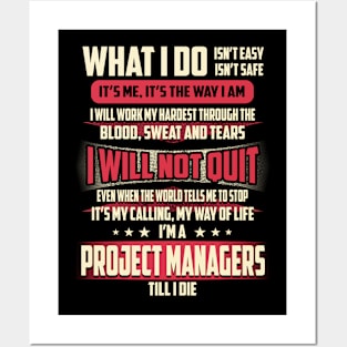 Project Managers What i Do Posters and Art